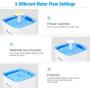 isYoung Cat Water Fountain 84Oz/2.5L Pet Water Fountain Dog Water Dispenser Pet Drinking Fountain for Dog, Cat and Small pet