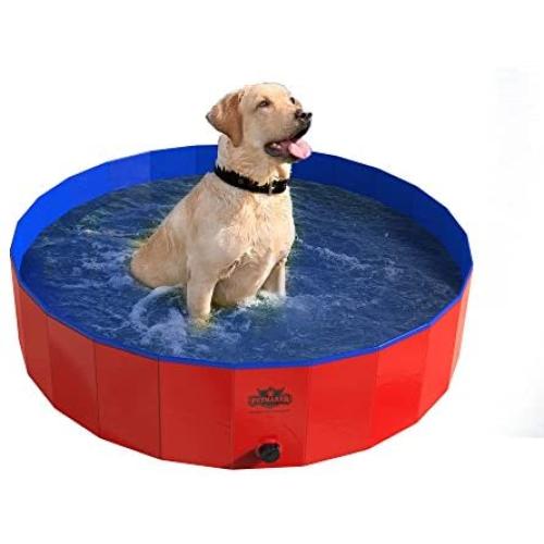 PETMAKER Pet Pool and Bathing Tub-Foldable with Carrying Bag Included