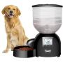 Qpets Automatic Dog Feeder Auto Cat Feeder Pet Food Dispenser Timed,Features: 10 lb,Portion Control,Voice Recorder,Programmable Timer for up to 4 Meals per Day