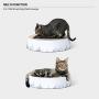 pidan Durable Cat Scratcher for Indoor Cats Cardboard 2in1 Cat Scratching Pad & Lounge - Cat Scratch Couch Bed with Geometric Pattern Modern Design