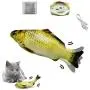 Floppy Fish Cat Toy,Interactive Fish Cat Toys,11''USB Charging Dancing Fish Cat Toy,Made of Cotton and Short Plush,Cat Kicker Fish Toy Can Chew and Kick,Reducing Stress for Cats.(Must Tap to Start) Floppy Fish Cat Toy,Interactive Fish Cat Toys,11''USB Charging Dancing Fish Cat Toy,Made of Cotton and Short Plush,Cat Kicker Fish Toy Can Chew and Kick,Reducing Stress for Cats.(Must Tap to Start)