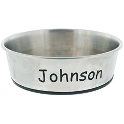 Joy of Giving Personalized Stainless Steel Bowl with Rubber Base