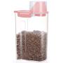 Pet Food Storage Container with Measuring Cup, Pour Spout and Seal Buckles Food Dispenser for Dogs Cats