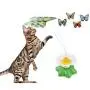 Funny Cat Toys Electric Rotating Butterfly Steel Wire Pet Cat Kitten Teaser Toy (Color random, without Batteries)