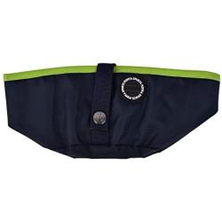 Puppia PLRA-PB9326-NY-FR Navy Trek Round Portable Bowl Pet-Bowls, One Size