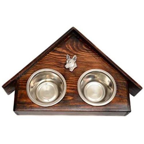 Basenji, a Dogs Bowl with a Relief from ArtDog