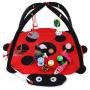 chengyan 13 Pieces Pet Toy Set Interactive Activity Center, Non-Toxic Cat Supplies Suit, Cat Play Mat Tent with Hanging Toy Balls, Cat Kitten Toys