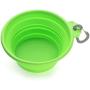 Flexzion Collapsible Dog Bowl Set of 1/2/4 Pack - 12oz Large Food Grade Silicone Foldable Expandable Pop Up Cup Dish Portable Travel Feeder Container for Pet Cat Food Water Feeding with Carabiner Clip