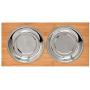 Premium 7'' Elevated Dog and Cat Pet Feeder, Double Bowl Raised Stand Comes with Extra Two Stainless Steel Bowls. Perfect for Dogs and Cats.