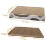 ComSaf Durable Cat Scratcher Cardboard Refill, Cat Scratch Pad, 3 in 1 Recyclable Corrugated Scratcher, Reversible Scratch Box, Scratcher Lounge for Furniture Protection, Cat Training Toy
