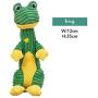 OTNZQZYF Cute Plush Dog Toy Bulldog Squeaky Sound Biting Molar Interactive Toys Dinosaur Shape Small Medium Pets Toy