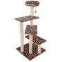 43'' Cat Tree Tower Condo Furniture Scratching Post Pet Play House Leopard Print