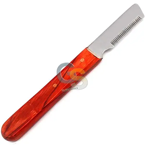 G.S PROFESSIONAL DOG STRIPPING KNIFE GROOMING TOOL, SHARP TOOTH, FOR TERRIERS, RIGHT-HANDED G.S PROFESSIONAL DOG STRIPPING KNIFE GROOMING TOOL, SHARP TOOTH, FOR TERRIERS, RIGHT-HANDED