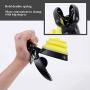 HJJ Portable Dog Scooper Pooper, Expandable Sanitary Dog Waste Pick Up with Carabiner Bag Yellow,