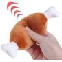 Yu-Xiang 2pack Chicken Leg Plush Toy Pet Squeaker Toy Dog Cat Chewing Toys for Small Medium Large Dog Pets