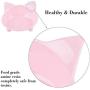 ljfjf Cat Bowls,3PCS Cat Bowl Set Non Slip Cat Bowls Durable Cat Food Bowl Plastic Cat Shaped Pet Water Bowl Pink/White/Gray for Cats and Puppys (Color : -)