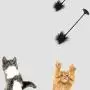 ocijf179 Cat Toy Pet Cat Kitten Feather Suction Cup Bell Teaser Interactive Wand Chew Play Toy - Black ocijf179 Cat Toy Pet Cat Kitten Feather Suction Cup Bell Teaser Interactive Wand Chew Play Toy - Black