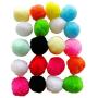Kesoto Cat Ball Pompom Rainbow Ball Toy Parrot Ball Toy Squirrel Hamster Cotton Soft Non-Toxic Pet Toy
