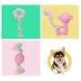 Ctsyuqoo Puppy Teething Cleaning Rope Toys Set Pink Cute Squeaky Dog Toy for Aggressive Chewers Washable Cotton and Rubber Rope Dog Toy (4pcs) Ctsyuqoo Puppy Teething Cleaning Rope Toys Set Pink Cute Squeaky Dog Toy for Aggressive Chewers Washable Cotton and Rubber Rope Dog Toy (4pcs)