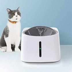 ZZK 1.5L Automatic Cycle pet cat Water Dispenser Electric Dog cat pet Mute USB Infrared inductive Charging Three Sides pet Drinking Water Dispenser