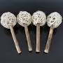 ocijf179 Cat Toy Pet Cat Kitten Wood Matatabi Bell Rattan Ball Snack Stick Molar Chewing Toy - Wood Color