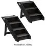 PETMAKER Folding Pet Stairs-Carpeted Foldable Durable Wood Steps-Compact Collection PETMAKER Folding Pet Stairs-Carpeted Foldable Durable Wood Steps-Compact Collection