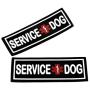 Dogline Service Dog Patch for Harness and Vest Removable 3D Rubber Patches Hook Backing for Small or Large Working Dogs