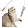Earlyad Cat Toys, Funny Cat Stick Pet Toys, Three-Section Telescopic Stick with 5replacement Head Set Earlyad Cat Toys, Funny Cat Stick Pet Toys, Three-Section Telescopic Stick with 5replacement Head Set