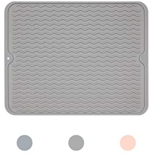 Ptlom Dog and Cat Placemat, Pet Food and Water Mat, Suitable for Large, Medium and Small Pets, Prevent Water and Food from Spilling, Silicone