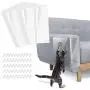 Lewondr Couch Furniture Protector, Cat Scratch Pads, Clear Anti-Scratch Self-Adhesive Pads with 50 Pins, Cat Scratching Deterrent Sheet Tape Lewondr Couch Furniture Protector, Cat Scratch Pads, Clear Anti-Scratch Self-Adhesive Pads with 50 Pins, Cat Scratching Deterrent Sheet Tape