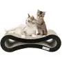 isYoung Cat Scratcher Lounge Corrugated Cat Scratcher Cardboard Protector for Furniture Couch Floor Eco-Friendly Toy - Keep Cats Fun Healthy