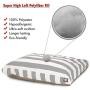 Majestic Pet Vertical Stripe Gray Medium Rectangle Pet Bed