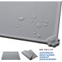 ZEXPRO Double Pet Food Bowls - Dog Bowls & Cat Bowls Made with Premium Stainless - Raised Feeding Stand with Non-Slip Silicon Mats Made with PP - Perfect for Cats and Small Dogs