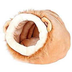 Creation Core Warm Plush Pet Bed House Cute Pet Cave for Small Dogs Cats with Removable Cushion Inside