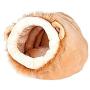 Creation Core Warm Plush Pet Bed House Cute Pet Cave for Small Dogs Cats with Removable Cushion Inside