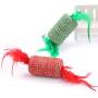 Hengzhi Cat Scratch Feather Toy Kitten Candy Shape Sisal Rolling Play Toys Pet Supplies