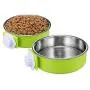 Crate Dog Bowl, Removable Stainless Steel Coop Cup Hanging Pet Cage Bowl Large Water Food Feeder for Dogs Cats Rabbits Crate Dog Bowl, Removable Stainless Steel Coop Cup Hanging Pet Cage Bowl Large Water Food Feeder for Dogs Cats Rabbits