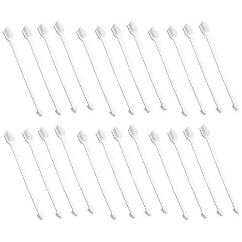 JOCHA 50 Piece Cat Dog Pet Toothbrush Set Double Headed Convenient Dental Hygiene Finger Brushes for Easy Safe Dog Cat Dental Care Teeth Clean (White) JOCHA 50 Piece Cat Dog Pet Toothbrush Set Double Headed Convenient Dental Hygiene Finger Brushes for Easy Safe Dog Cat Dental Care Teeth Clean (White)
