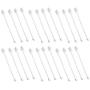 JOCHA 50 Piece Cat Dog Pet Toothbrush Set Double Headed Convenient Dental Hygiene Finger Brushes for Easy Safe Dog Cat Dental Care Teeth Clean (White)