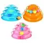 4-Layer Anti Slip Tower of Tracks Rolling Ball Toy for Cats