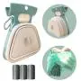 Jondarla Portable Pooper Scooper, Expandable Dog Pooper Scooper with Carabiner, Large Size Pet Waste Cleaner for Outdoors, Poop Scooper for Dog with 45pcs Dog Poop Scoop Waste Bag Refills in Dispenser