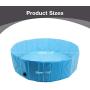 63'' x 12''/47'' X 12'' Foldable Dog Bath Pool Pet Bathing Tub Dog Swimming Pool Bathing Tub for Pets Dogs Cats Kids Two Sizes