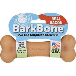 Pet Qwerks Flavor Infused BarkBone - Durable Chew Toy for Aggressive Chewers, Tough Extreme Power Chewer Bones | Made in USA