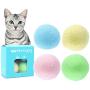 yiianger Wool Felt Ball Toys for Cats Kittens Colorful Eco-Friendly Cat Teaser Bell Balls