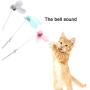 ocijf179 Cats Teaser Pompom Feather Goldfish Bell Teaser Interactive Stick Rod Funny Pet Cats Toy - Blue