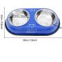 SMALLLEE_LUCKY_STORE Pet Feeding Watering Supplies Small Dog Bowl, Blue, Small