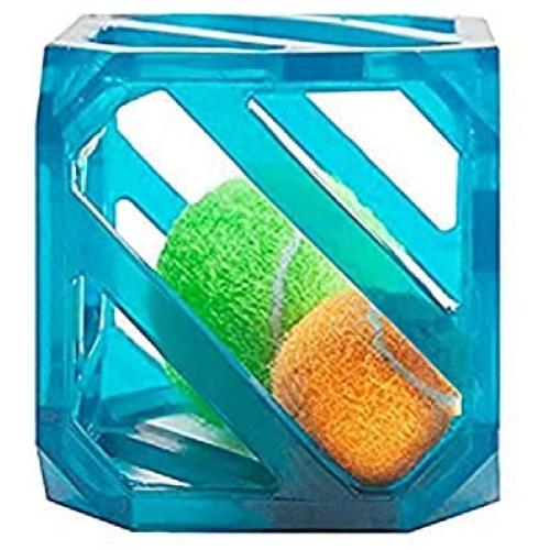 Outward Hound Triple Jack and Puzzle Cube - Interactive Squeaky Dog Toys