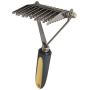 Pixikko 10-Blade De-Matting Tool Comb/Rake for Medium/Long Hair Dogs & Cats