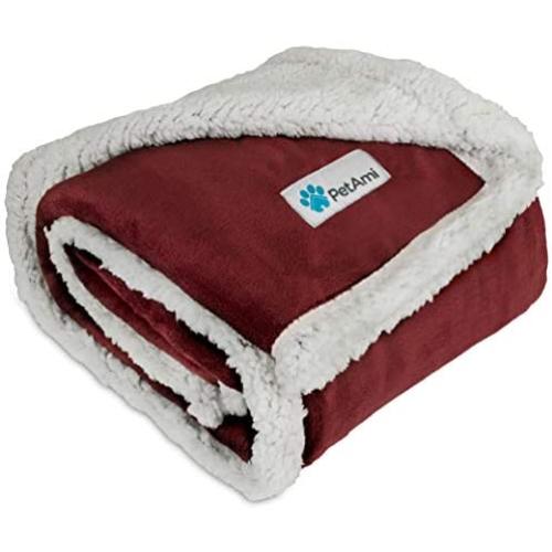 PetAmi Premium Plush Sherpa Pet Blanket Sized for Cats, Small Dogs, Puppies, Kittens - 30x40
