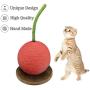 PetFun Cherry Cat Toy Scratching Post, 23-Inch Cat Tree & Tower with Natural Sisal-Covered Scratch Posts for Kittens | Fashion & Durable